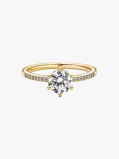 bague solitaire couronne incolore pandora