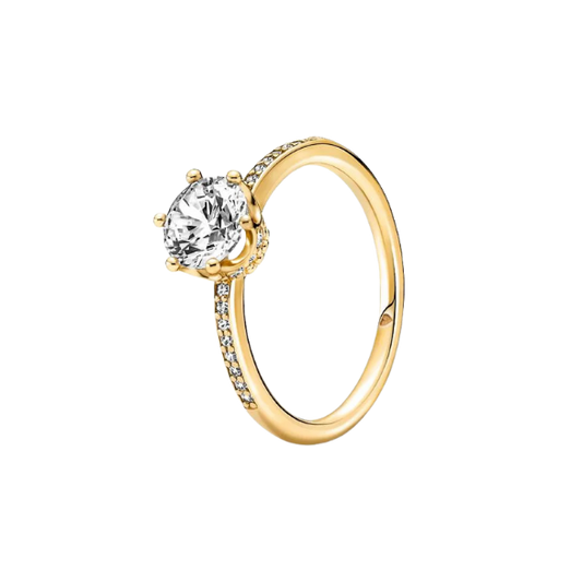 bague solitaire couronne incolore pandora