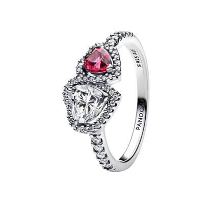 bague halo coeur pandora
