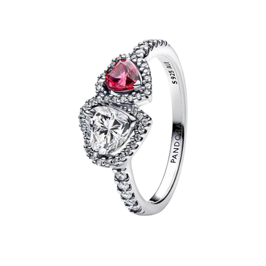 bague halo coeur pandora