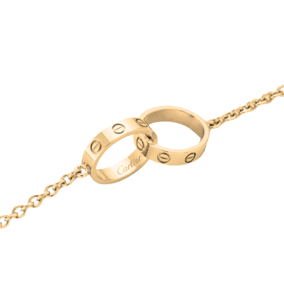 collier cartier double bagues