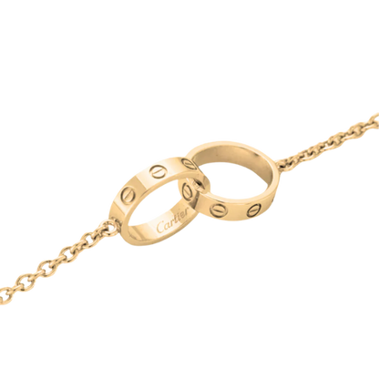 collier cartier double bagues