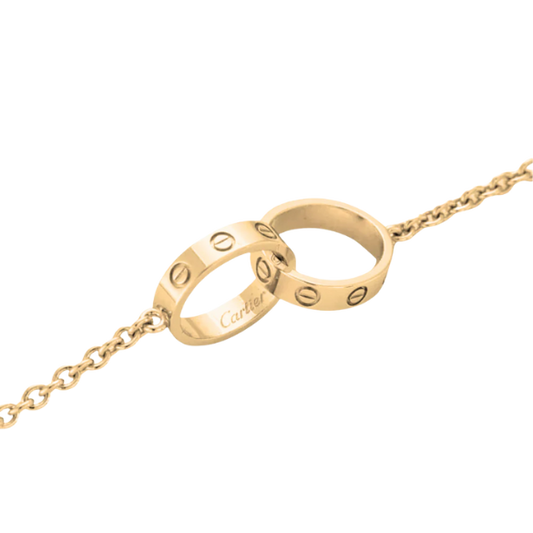 collier cartier double bagues