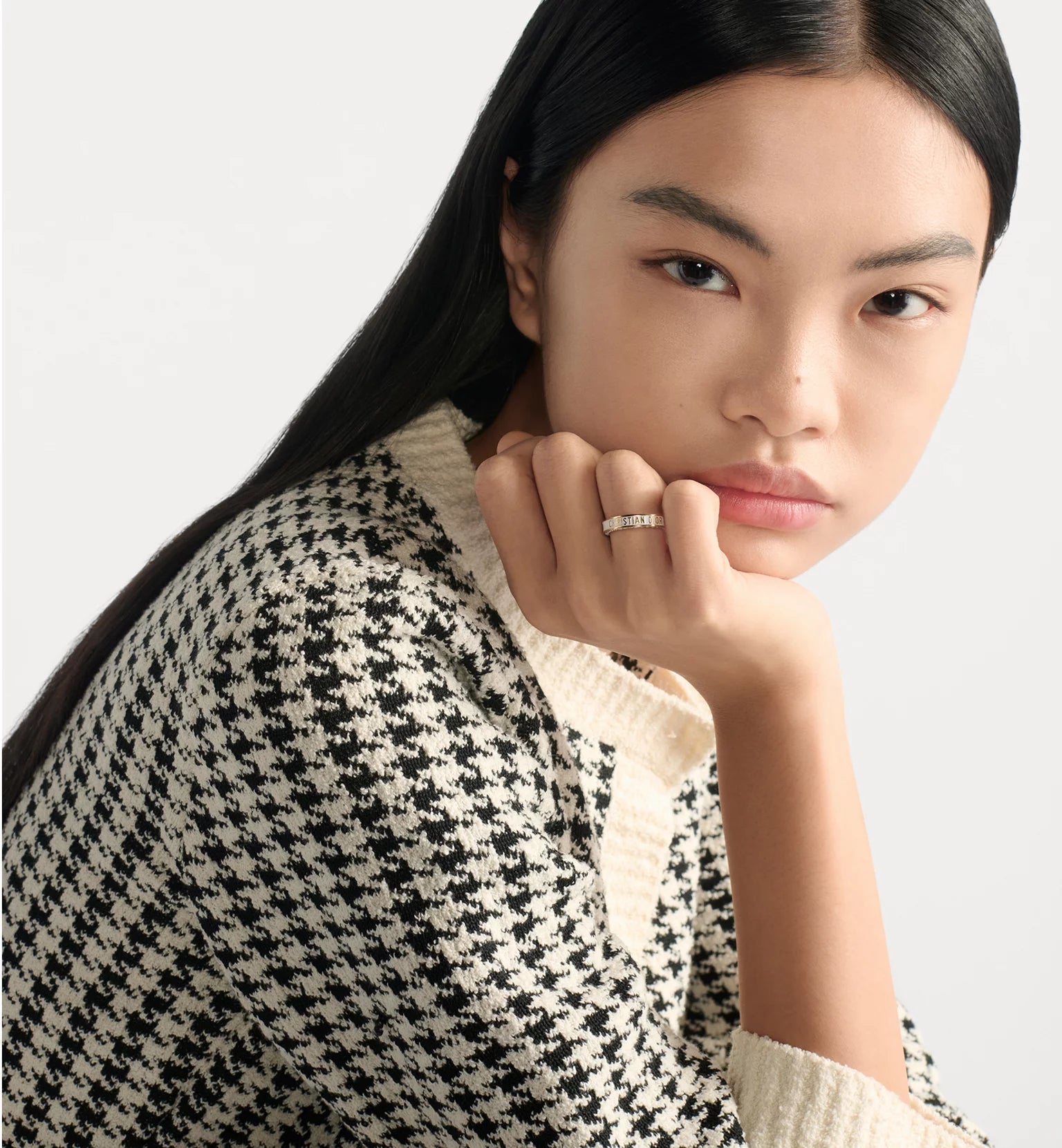 bague dior night code metal